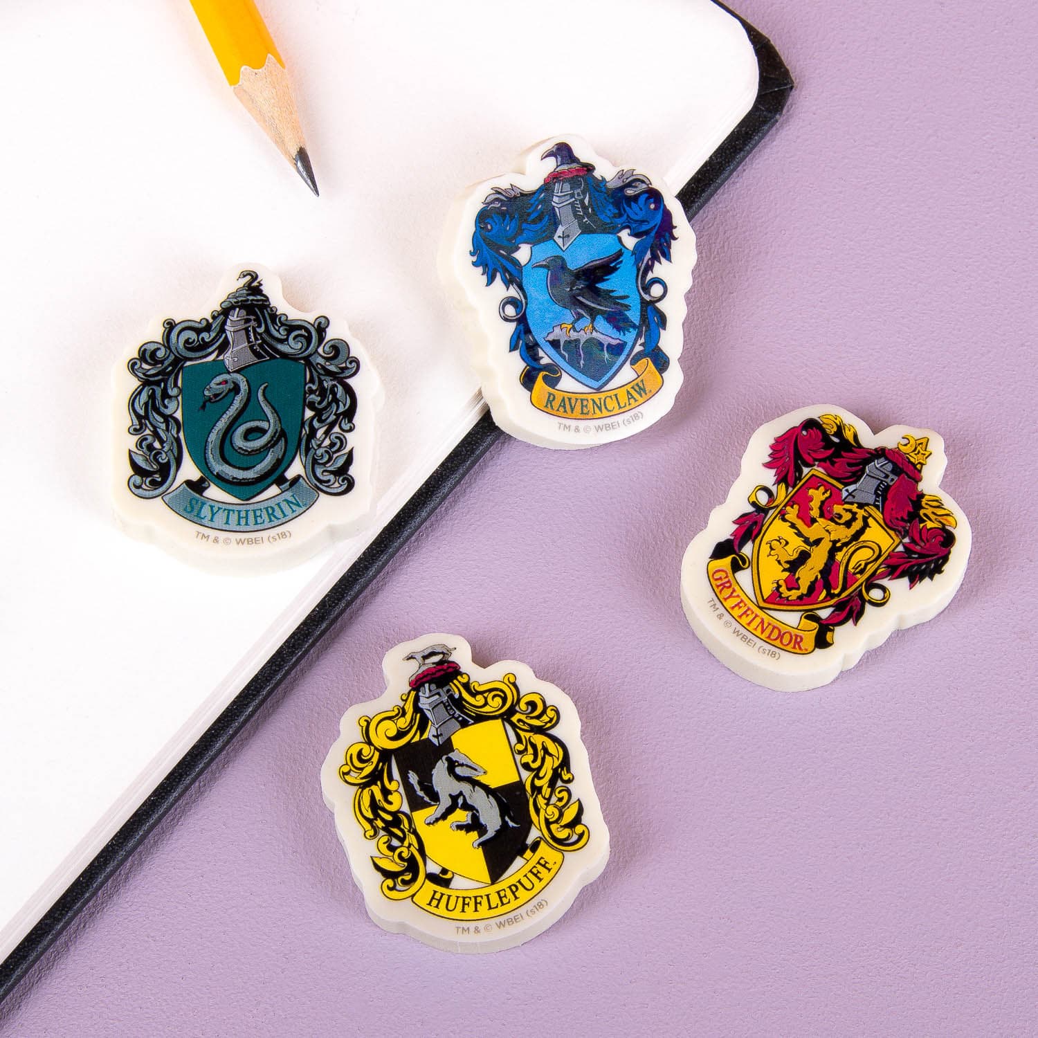 Eraser, Harry Potter, set of 4 -