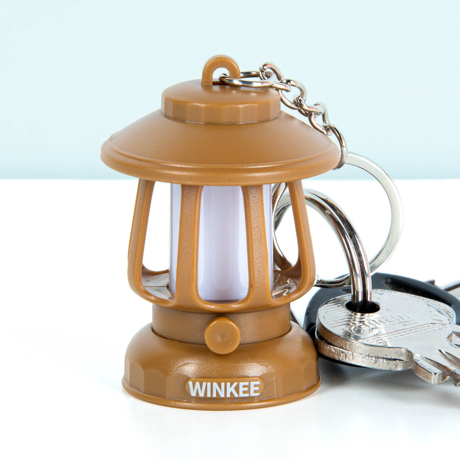 Mini lantaarn sleutelhanger met licht