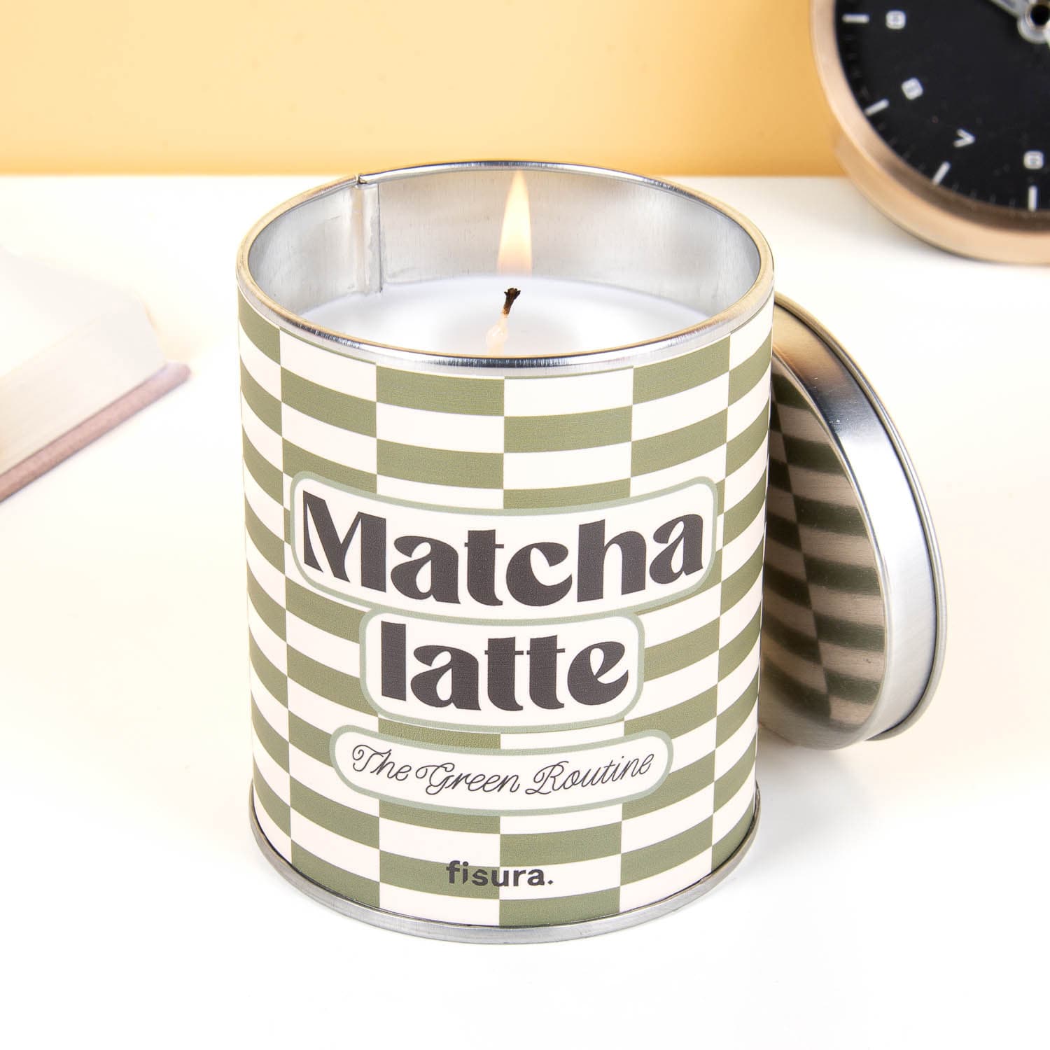 Matcha latte geurkaars