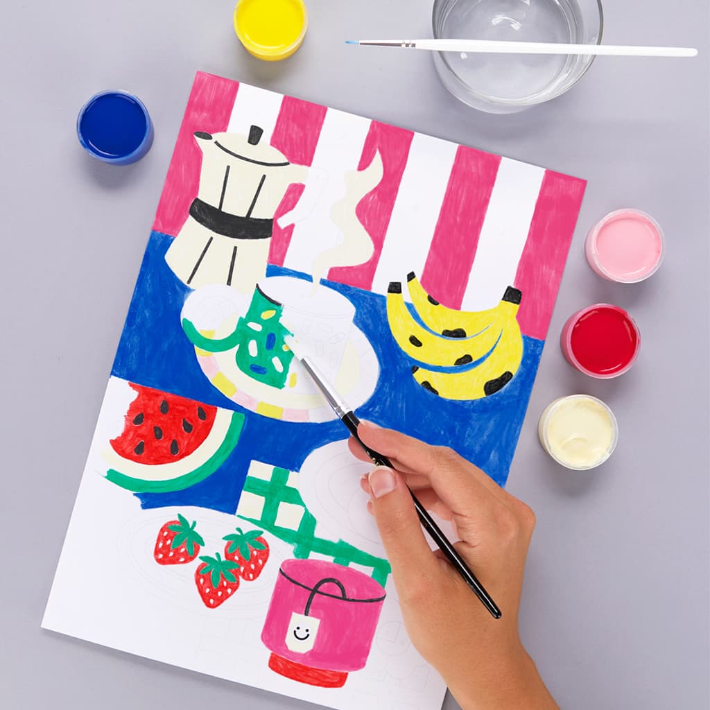 Paint-by-number set Ontbijt