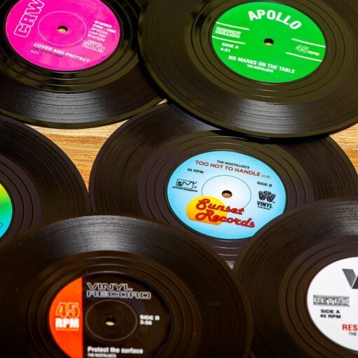 Vinyl-Untersetzer (6er-Set)
