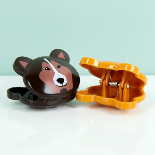 Taschenclips in Form eines Hundekopfes
