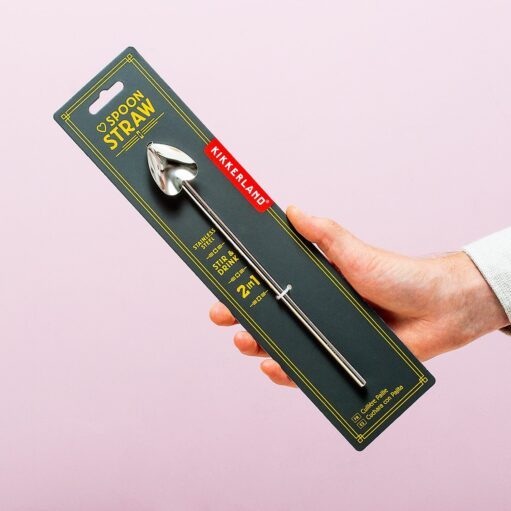 Herz-Cocktaillöffel mit Strohhalm