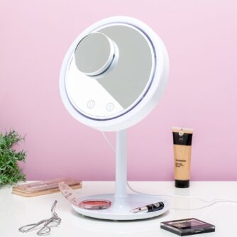 Schminkspiegel mit Beleuchtung und Ventilator