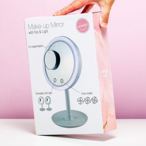 Schminkspiegel mit Beleuchtung und Ventilator