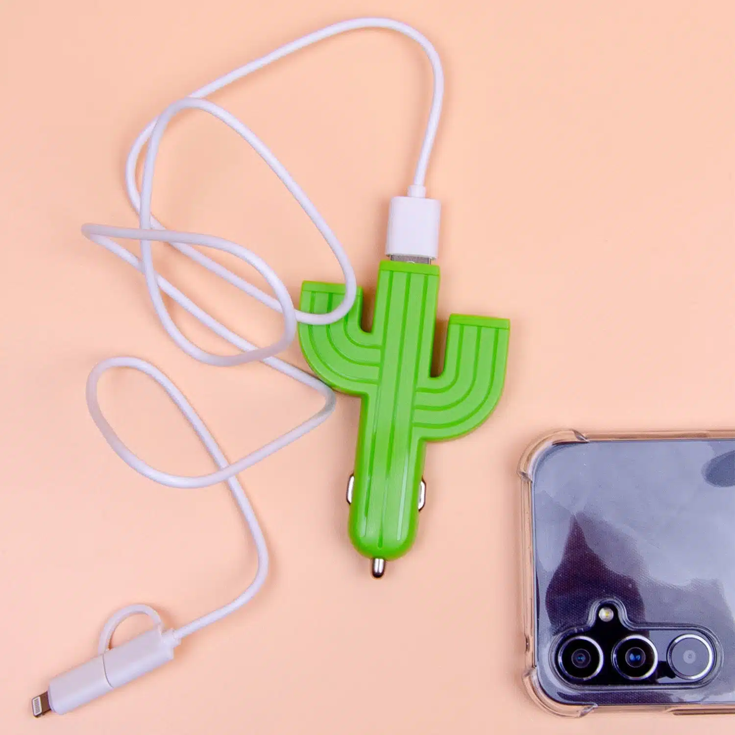 Cactus USB-Autoladegerät mit 3 Anschlüssen