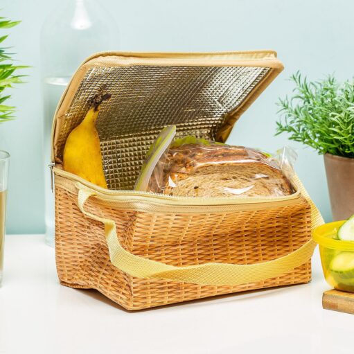 Kühltasche aus Weidengeflecht
