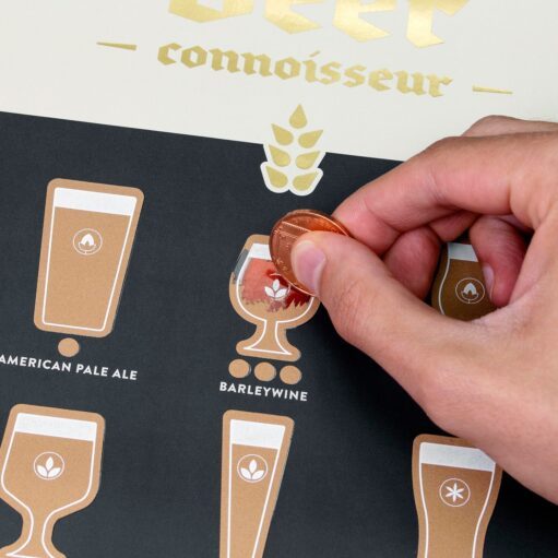 Rubbel-Poster für Bierkenner
