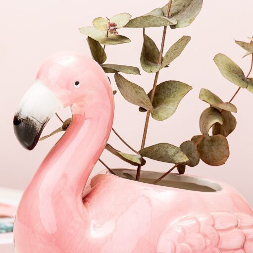 Flamingo-Blumentopf