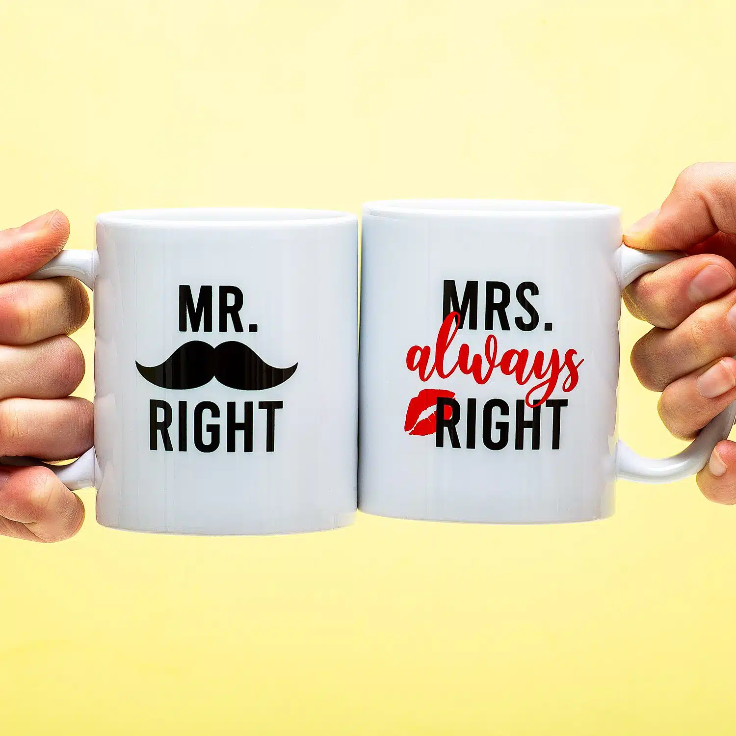 Becher Mr Right & Mrs Always Right (2er-Set)