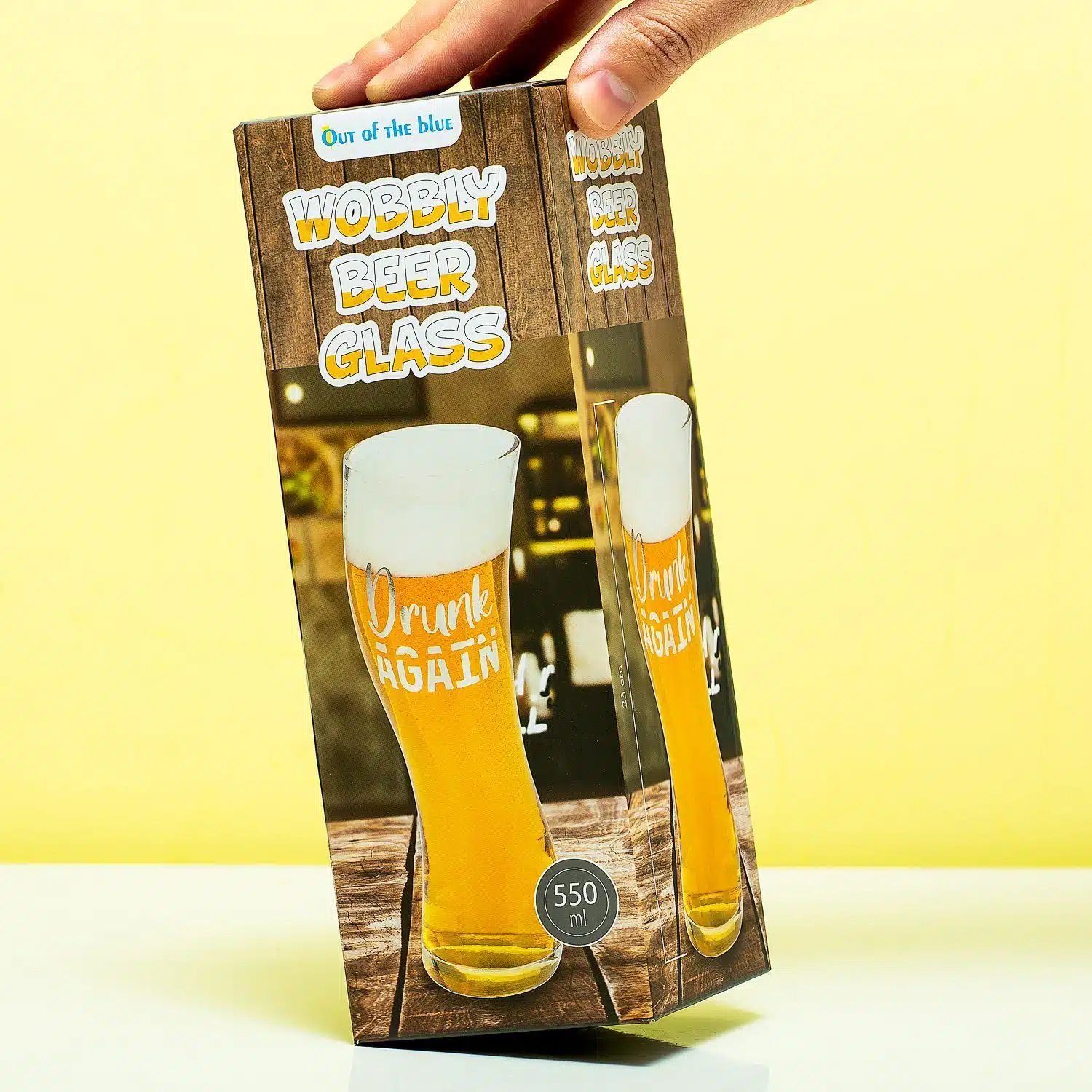 Drunk Again schiefes Bierglas