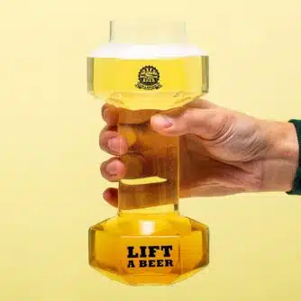 Hantel Bierglas