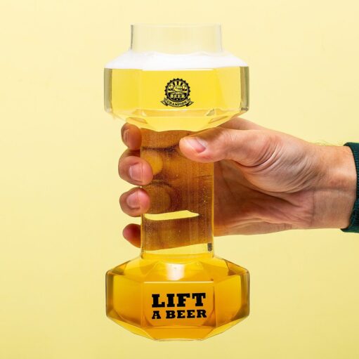 Hantel Bierglas
