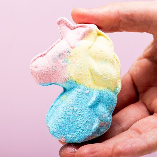 Einhorn-Badebombe