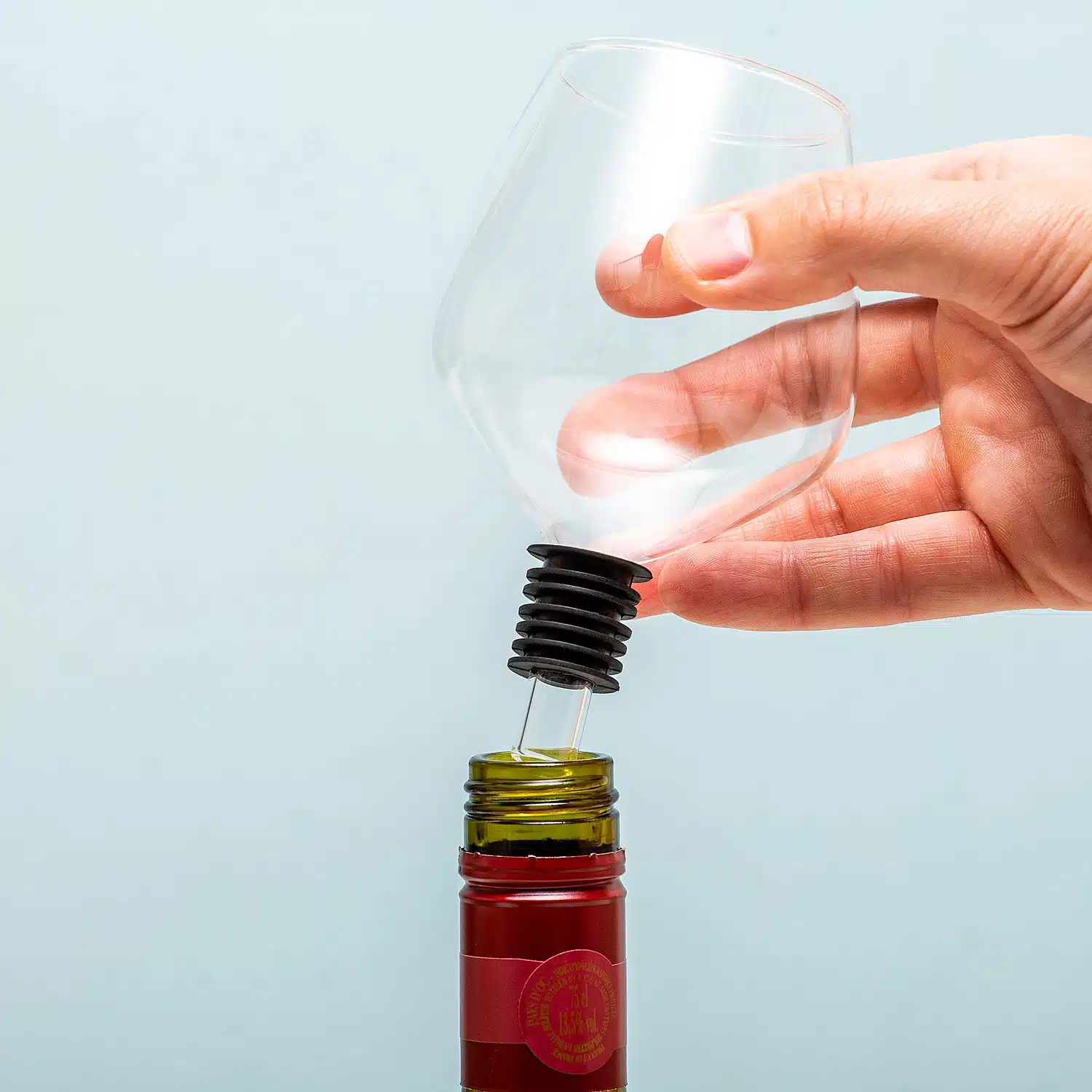 Dekanter aus Weinglas