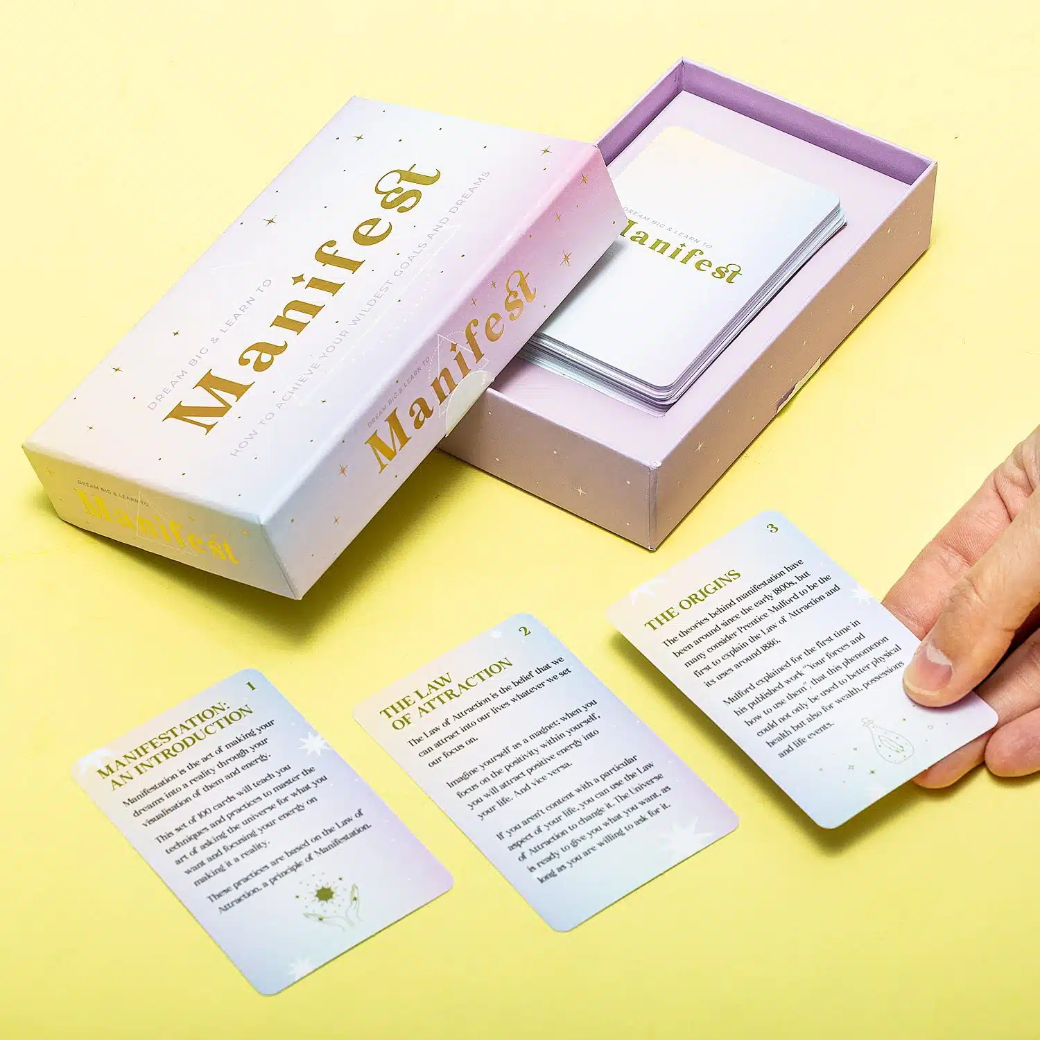 Manifestieren Sie Lifestyle-Karten