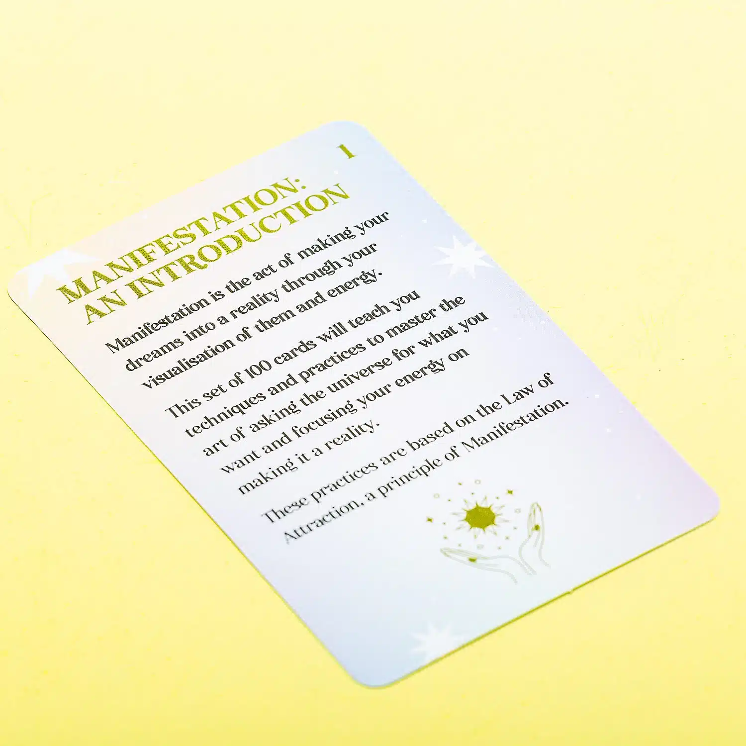 Manifestieren Sie Lifestyle-Karten