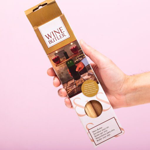 Weinserver für Weinflasche und Gläser