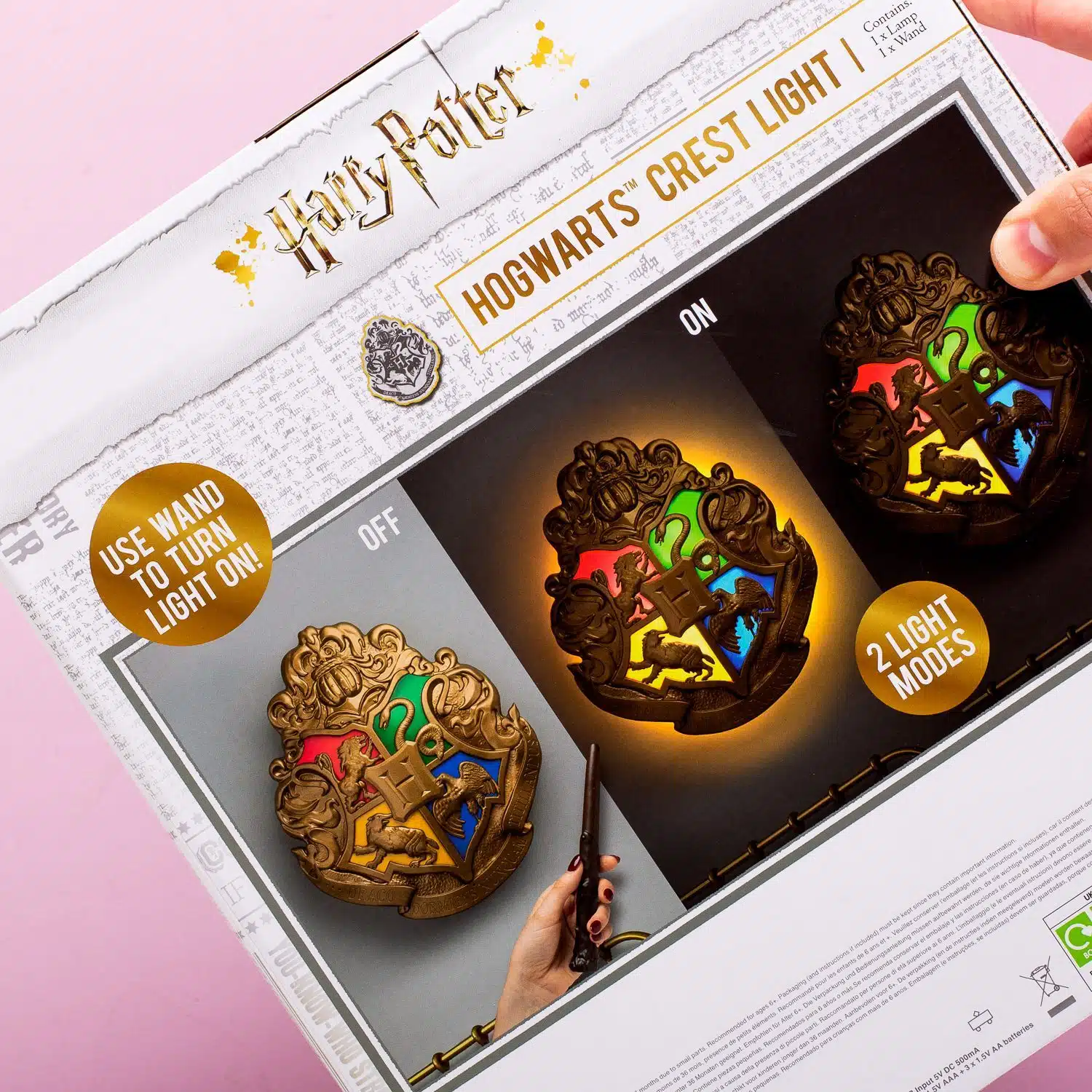 Harry Potter Hogwarts Crest Lampe