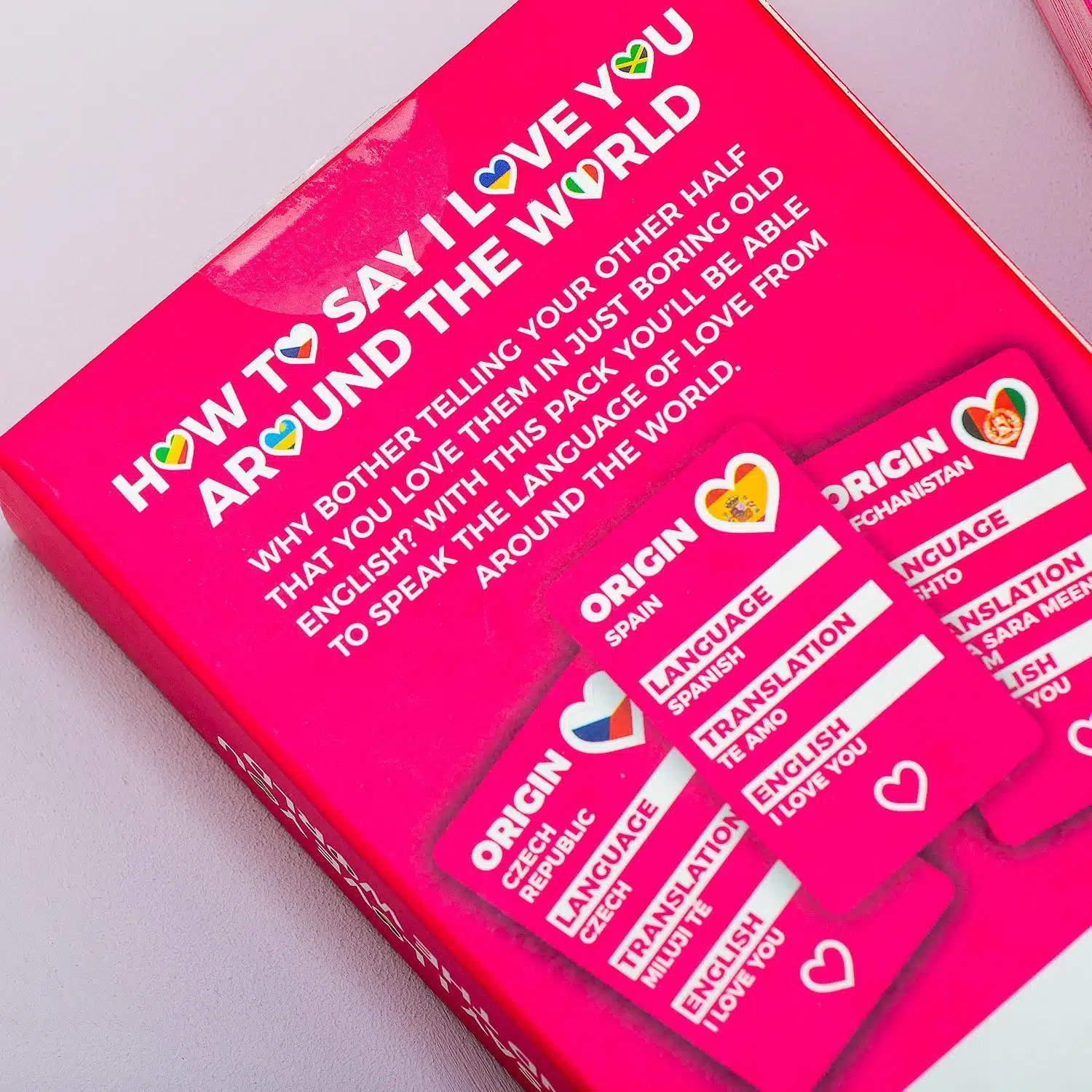 How to say I love you around the world Karten