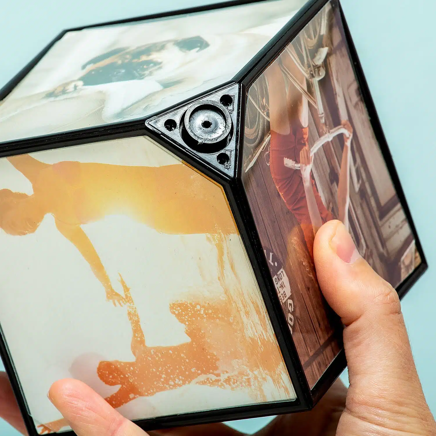 Rotierender Fotowürfel