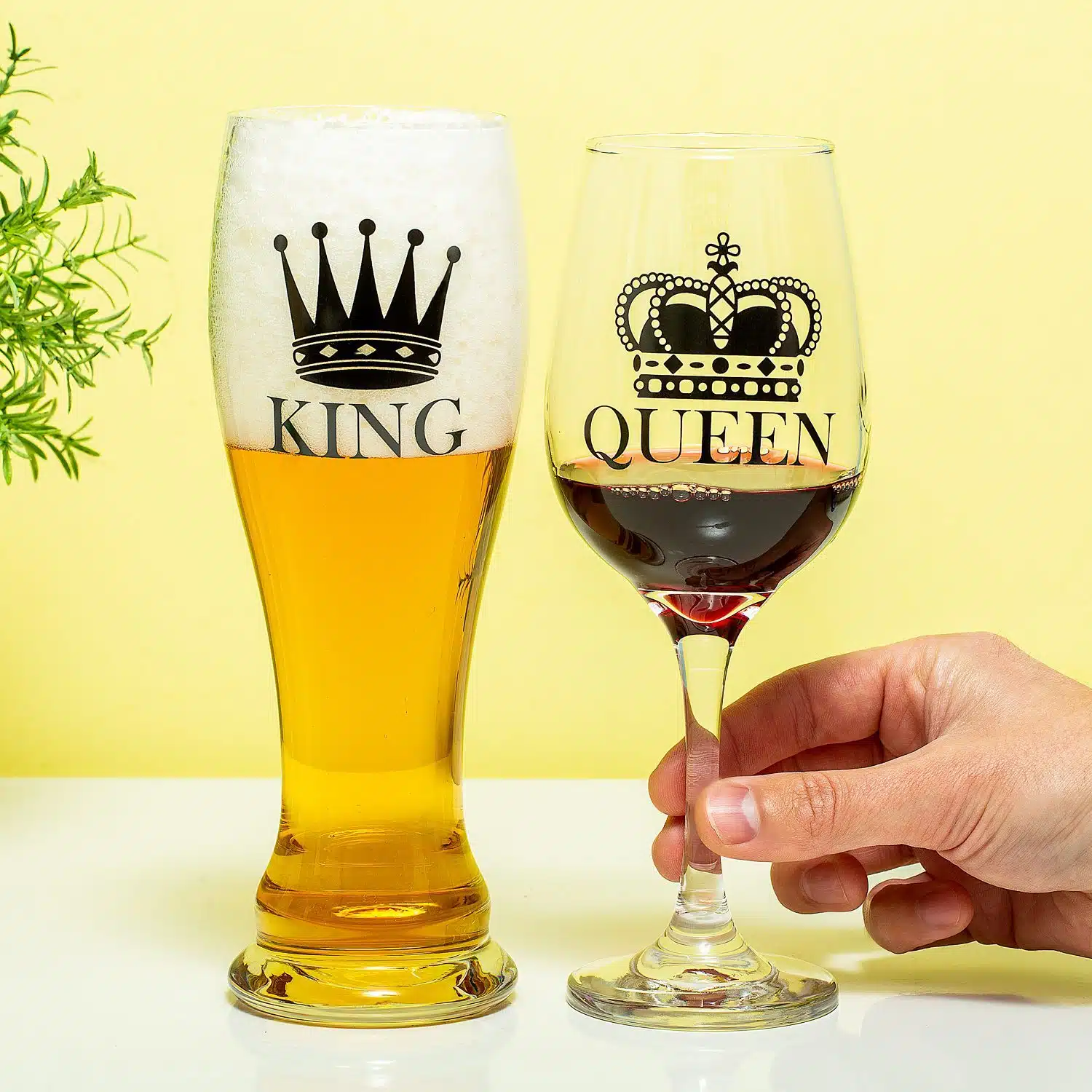 King & Queen Glasset