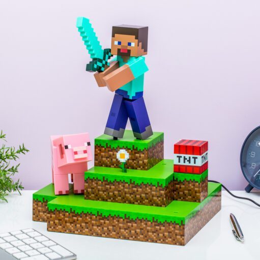 Minecraft Diorama-Lampe