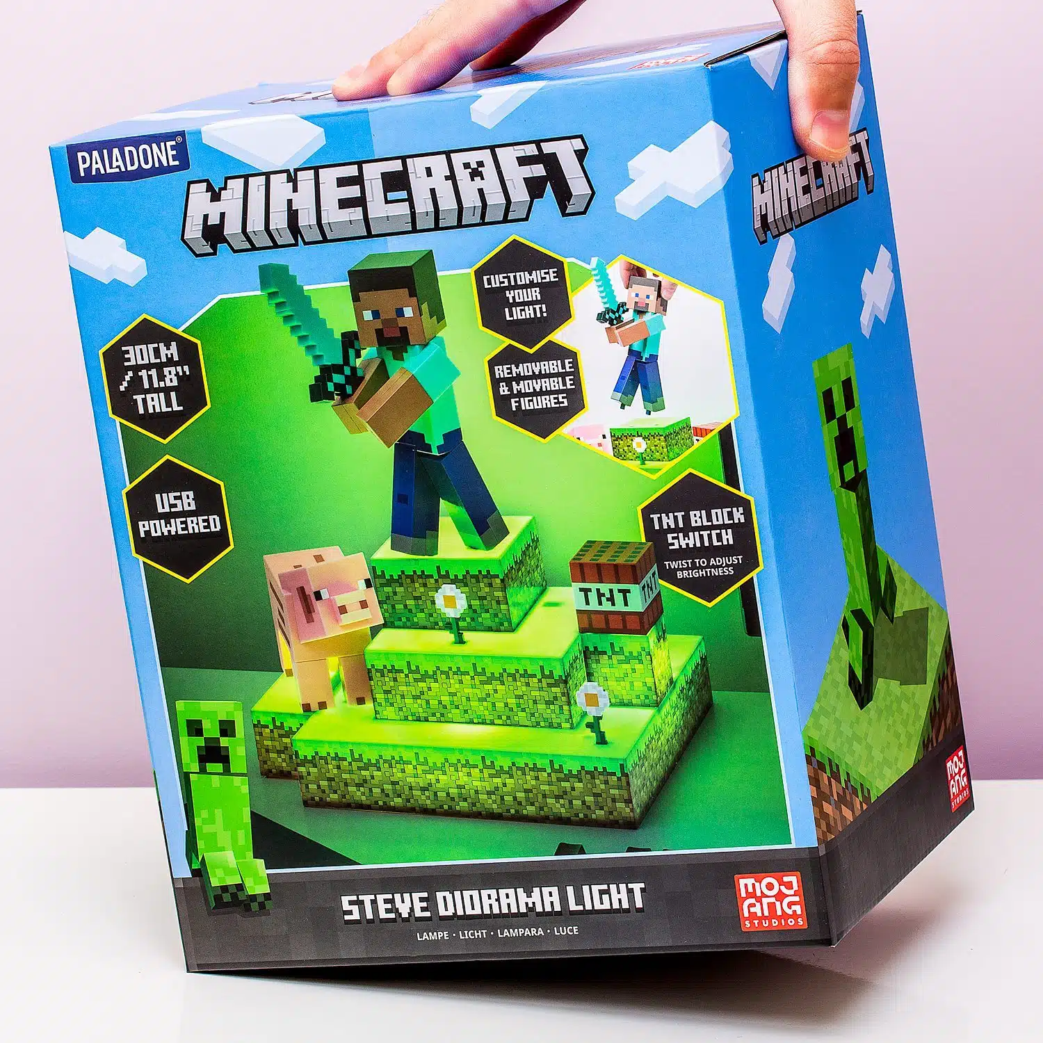 Minecraft Diorama-Lampe