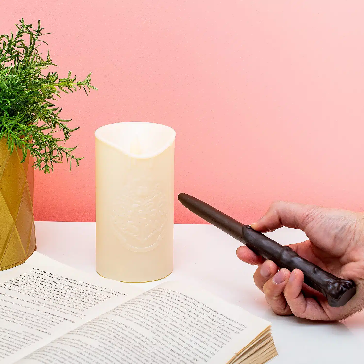 Harry Potter Zauberkerze mit Zauberstab