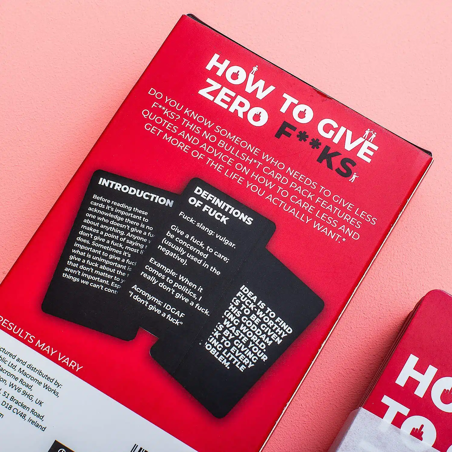 How To Give Zero F**ks Karten