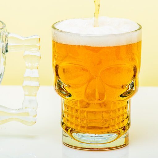 Totenkopf-Bierglas