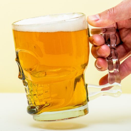 Totenkopf-Bierglas