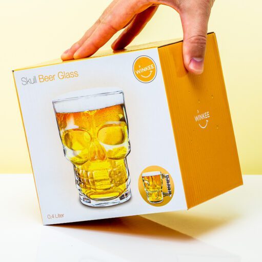 Totenkopf-Bierglas