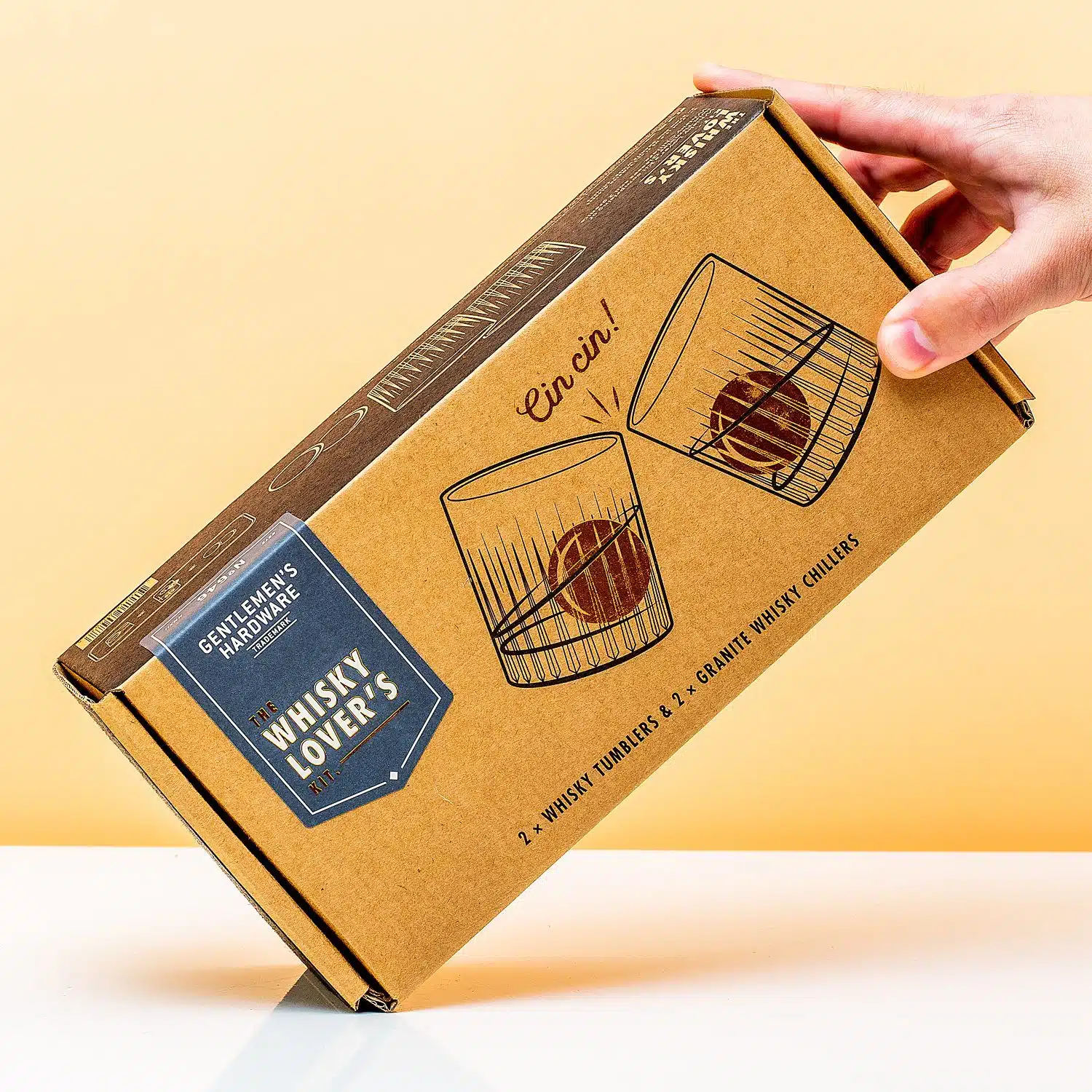 Whiskygläser und Eiskugeln (4er-Set)