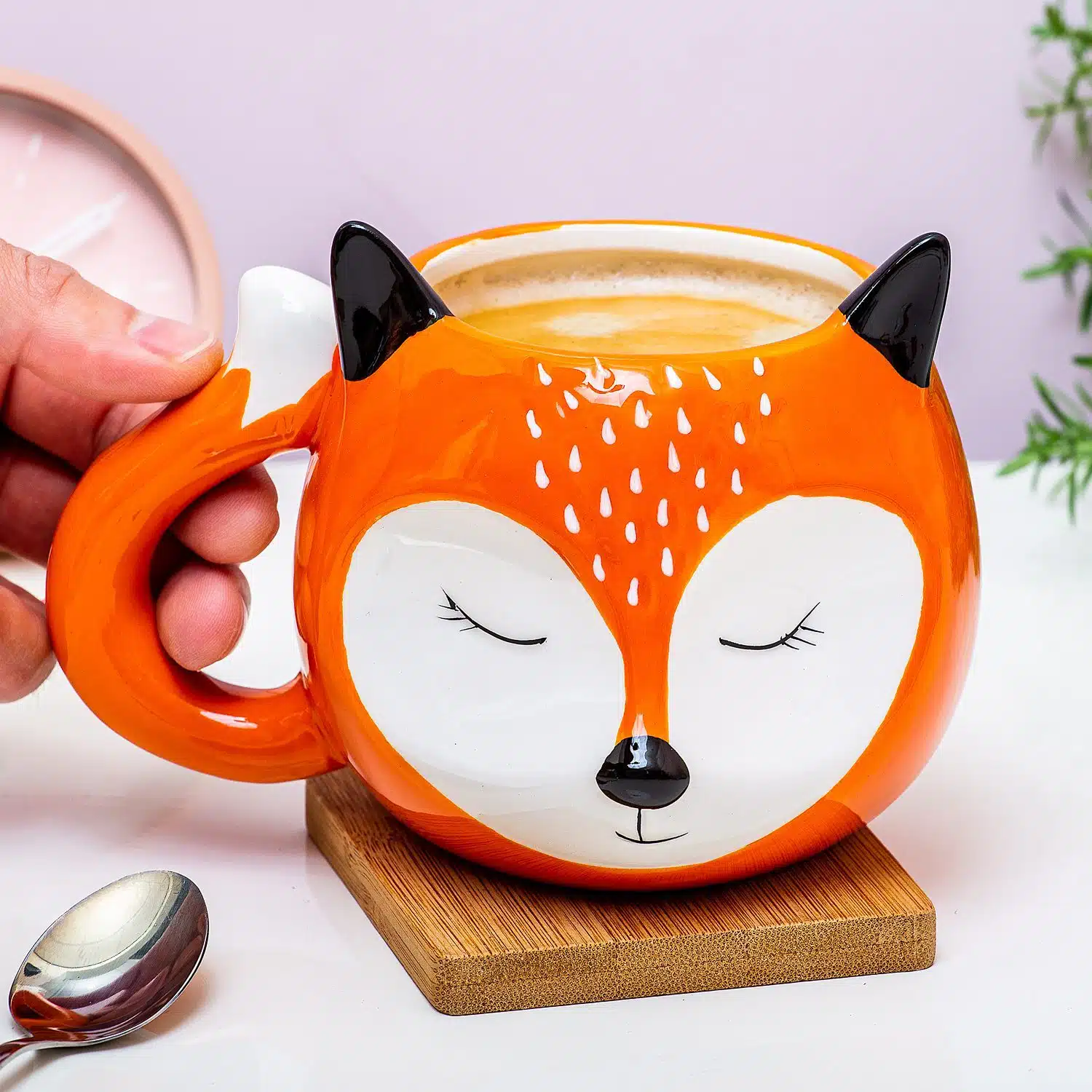 Tasse schlafender Fuchs