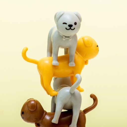 Hund-Saster-Stapelspiel