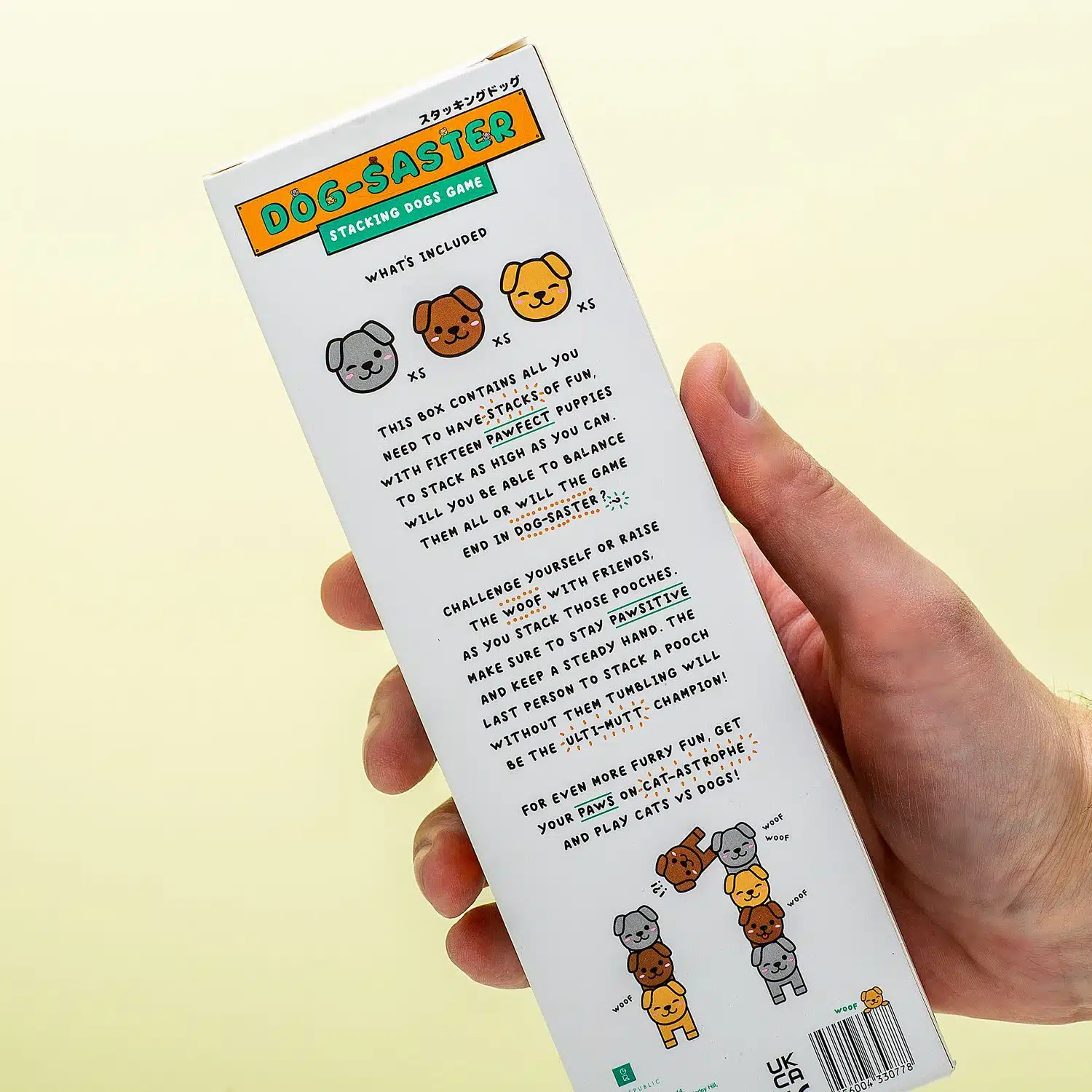 Hund-Saster-Stapelspiel