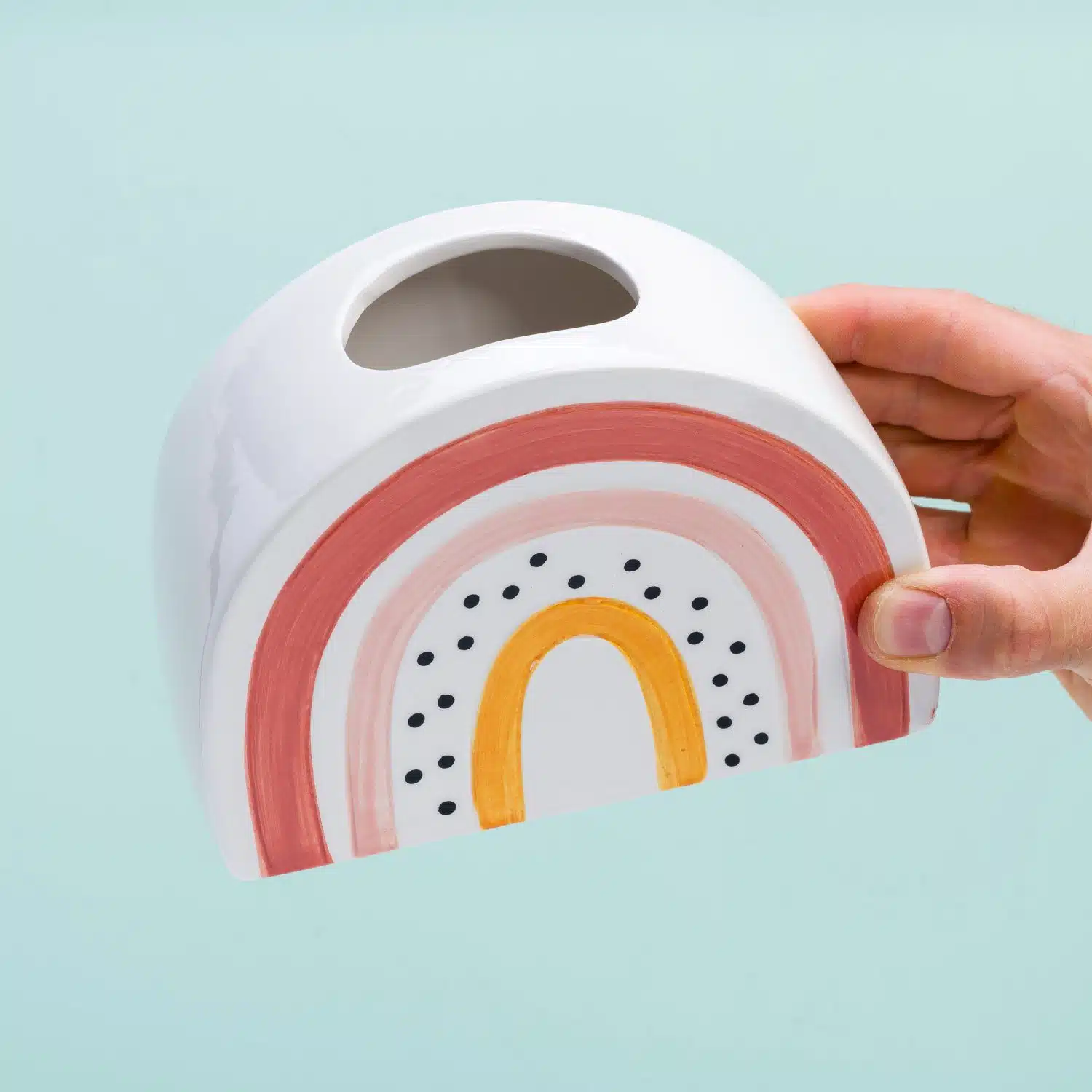 Fröhliche Regenbogenvase