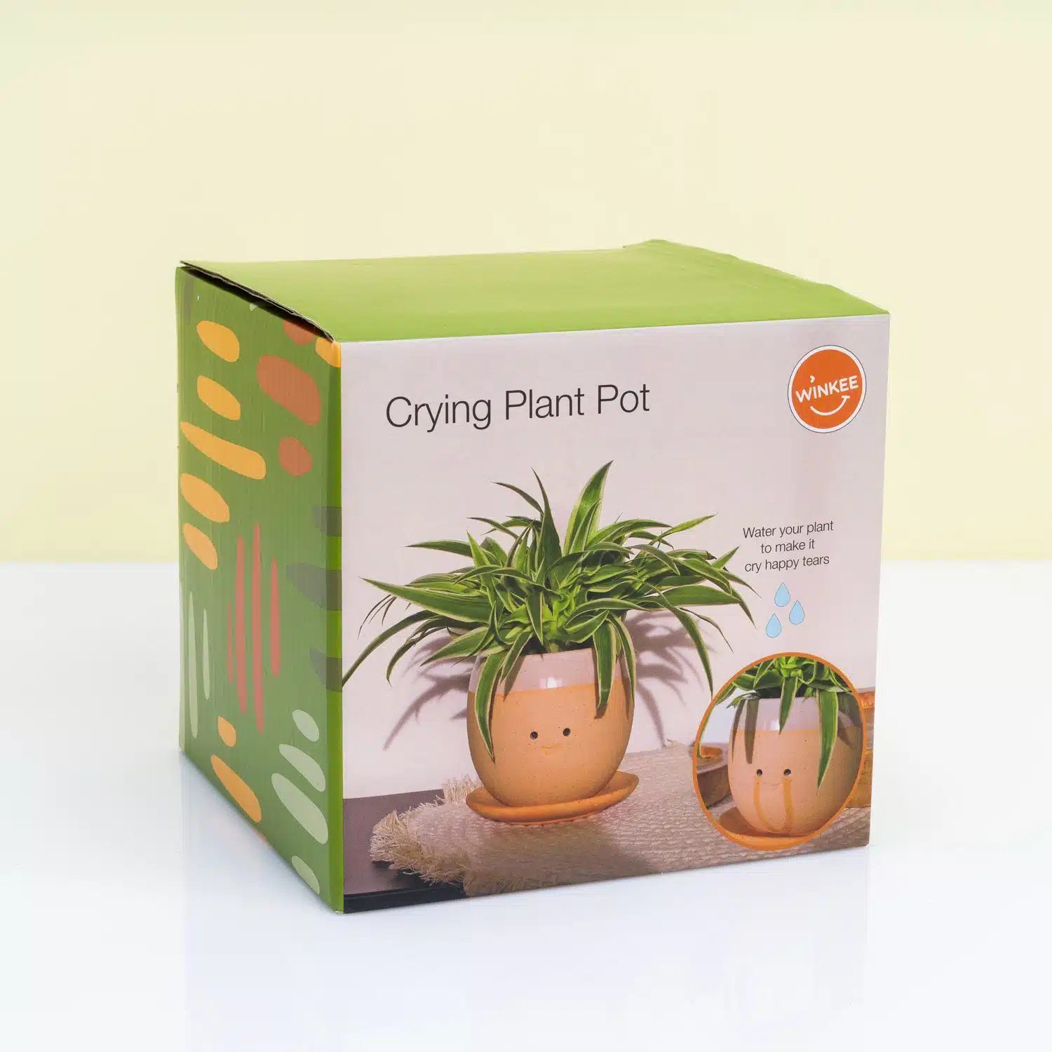 Weinender Blumentopf