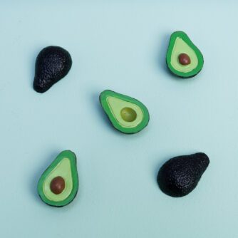 Avocado-Magnete (5er-Set)