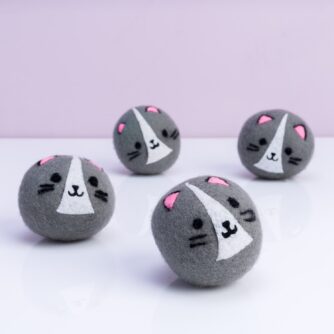 Katzen-Trocknerbälle (4er-Set)