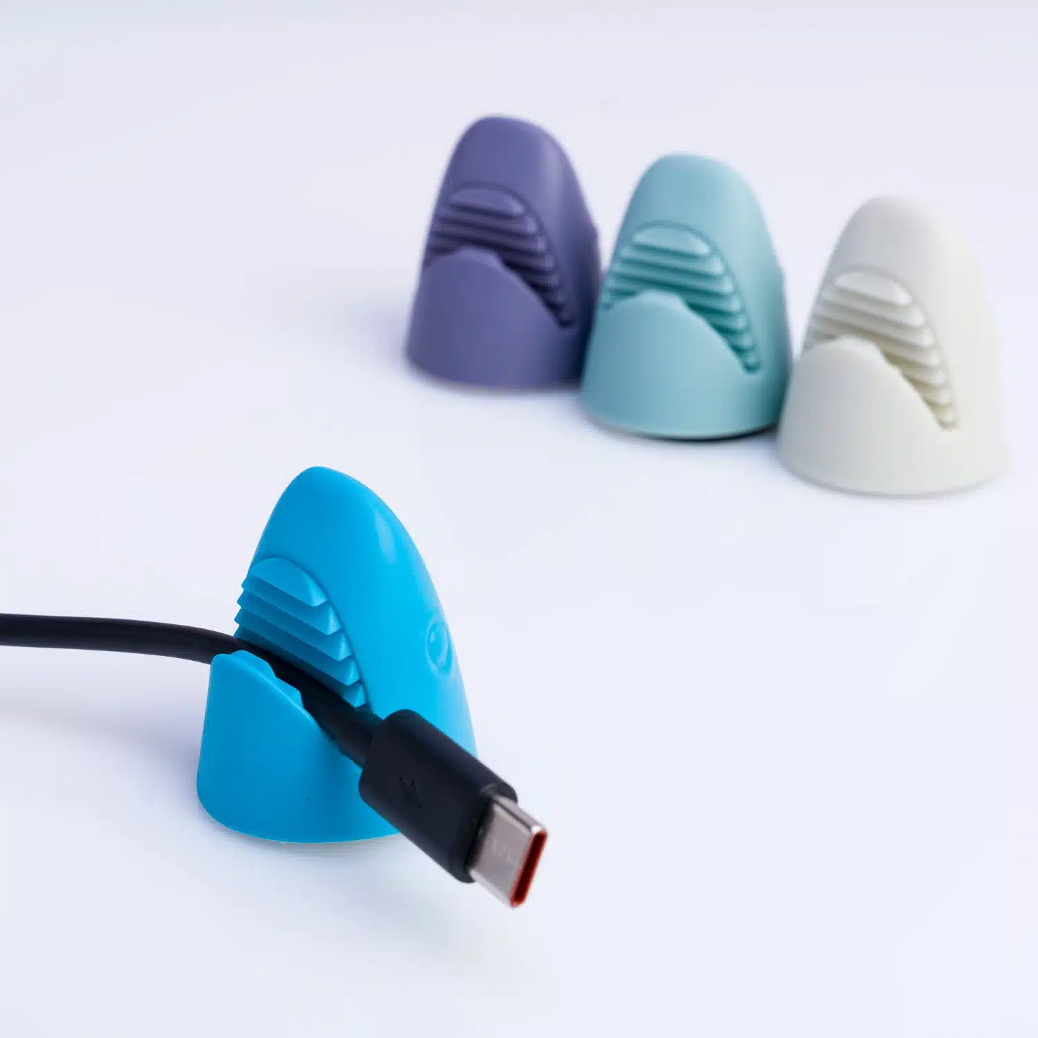 Kabelhalter Shark (4er-Set)