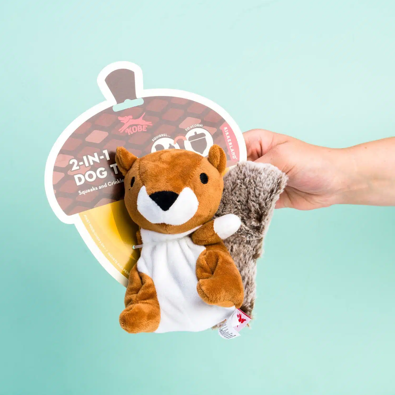 Eichhörnchen- und Eichel-Hundespielzeug