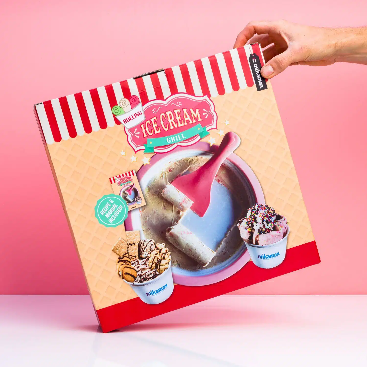 Eismaschine für gerolltes Eis