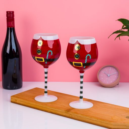 Weinglas Weihnachtsmann (2er-Set)