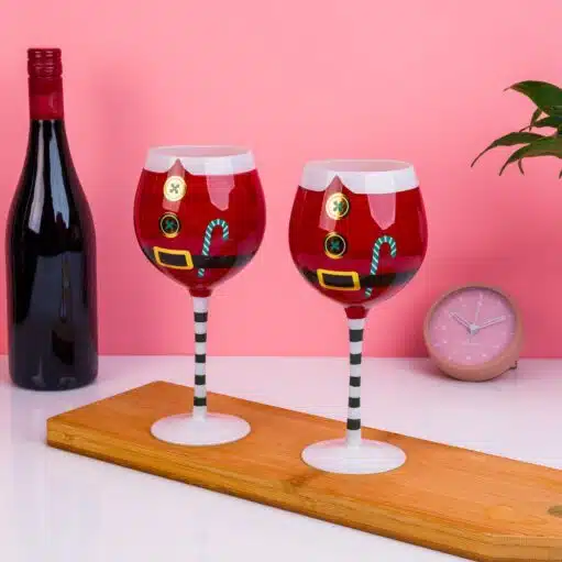 Weinglas Weihnachtsmann (2er-Set)