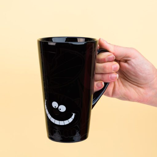Hitzeempfindlicher Becher mit Grinsekatze