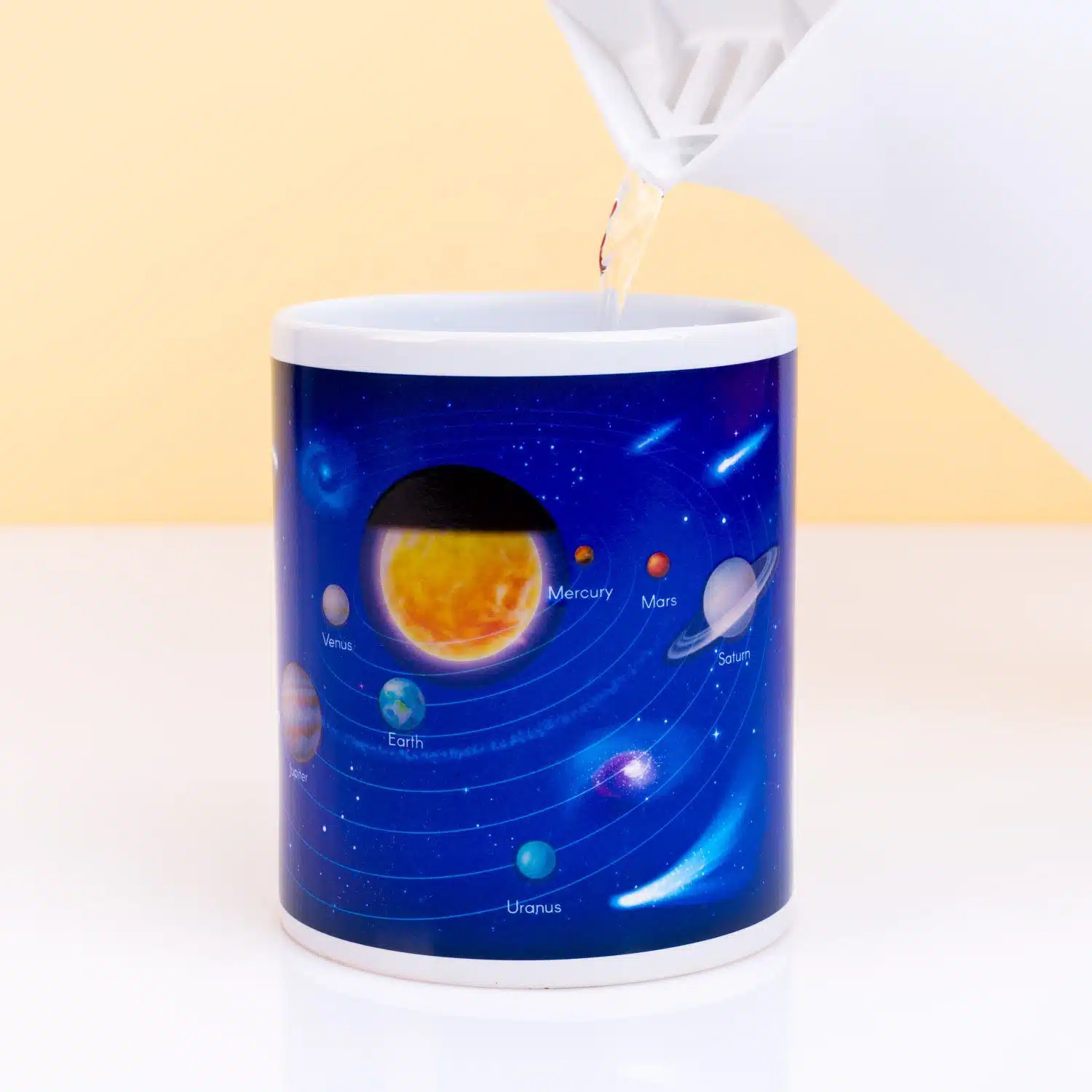 Hitzeempfindlicher Becher des Sonnensystems