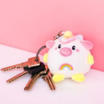 Einhorn-Kuscheltier-Schlüsselanhänger
