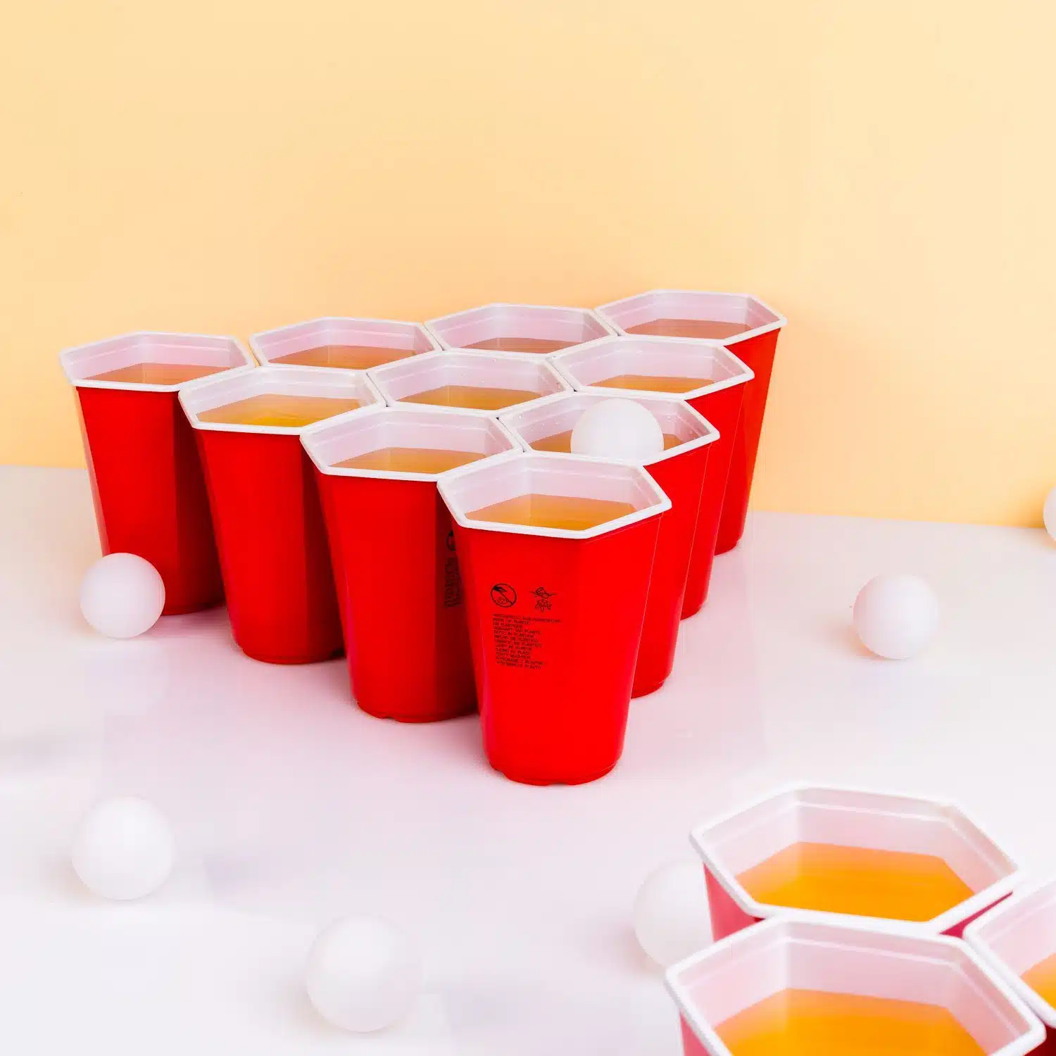 Hexagon-Beer-Pong-Spiel (37er-Set)